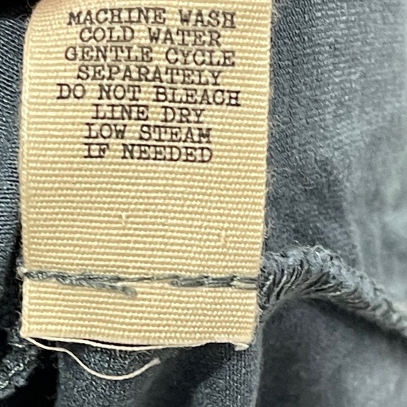 Gimmicks Blue Gray Crochet Boho Top Size Large Bohemian - Picture 5 of 8